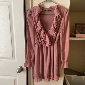 Blush pink Boohoo dress